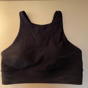 Lululemon Long-Line Energy Bra- Ribbed Material